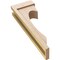 Ekena Millwork 5"W x 10"D x 30"H Thin Emerson Rough Cedar Woodgrain TimberThane Corbel, Primed Tan CORUR05X10X30EMRRCPR - alternate 4